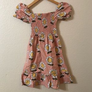 Mini Rodini Pink Floral Kids Dress